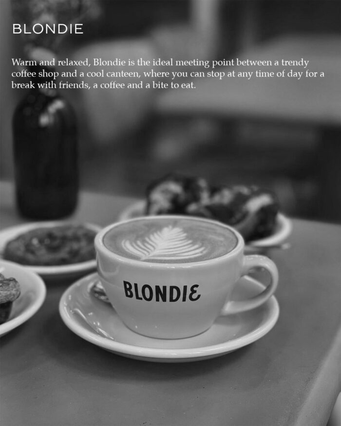 travel to Paris with Blondie cafe